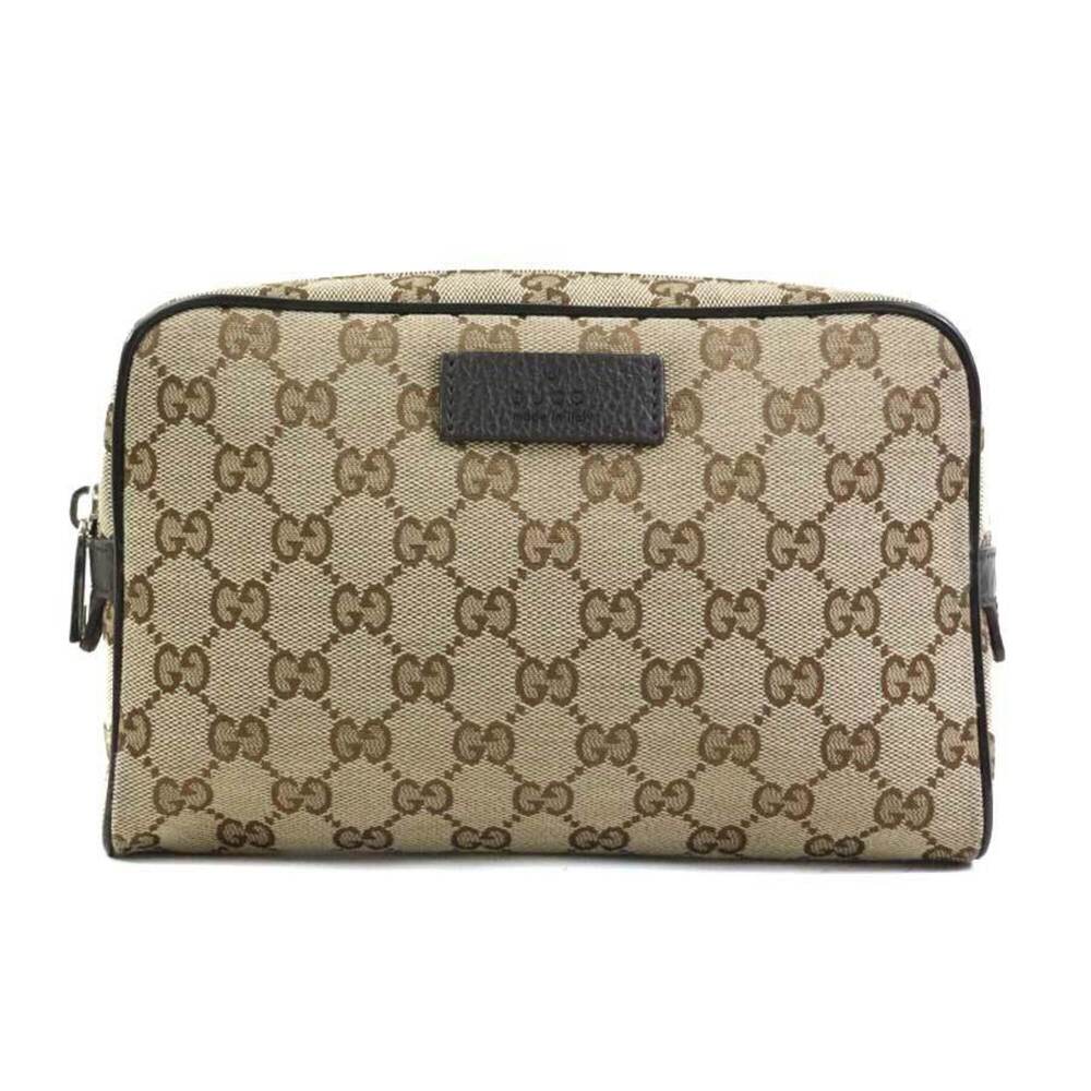 Gucci GUCCI Body Bag Waist GG Canvas Brown Men's Women's 449174 h32578j
